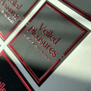 Custom Foil Stickers, Velvet Lamination, Packaging Labels