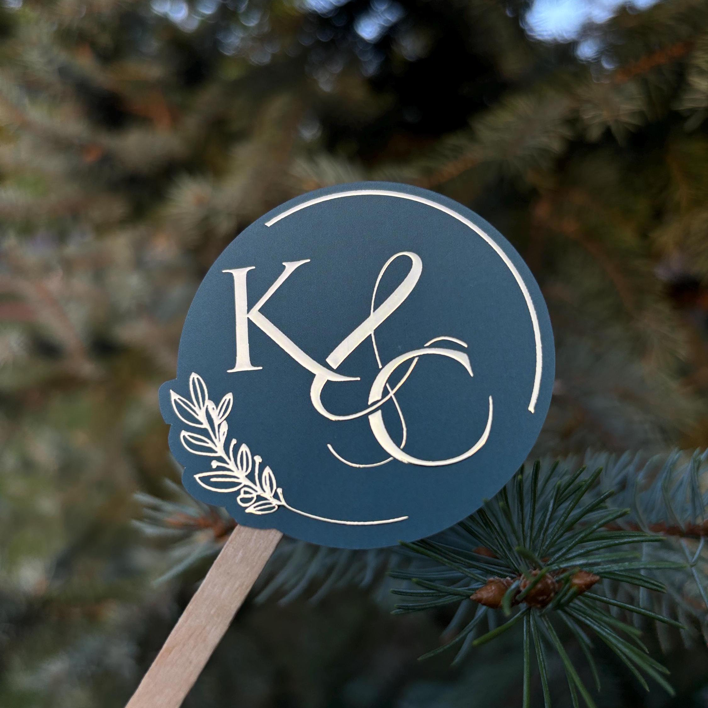 Monogram Label, Wedding Gold Stickers, Gold Foil Printing, Velvet and Gold Foil Custom Square ...