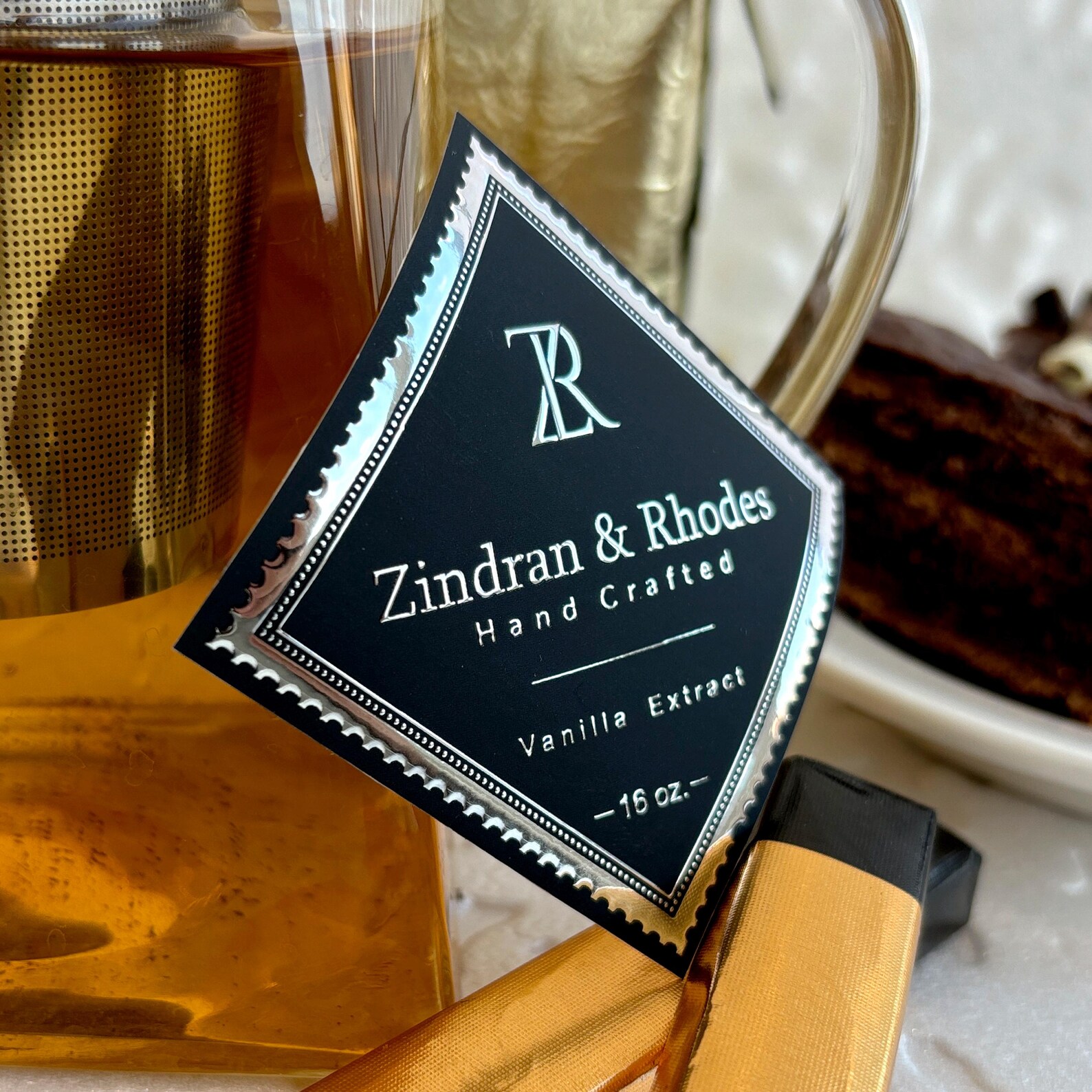 Personalized Silver Foil Sticker: Custom Product Label - Etsy