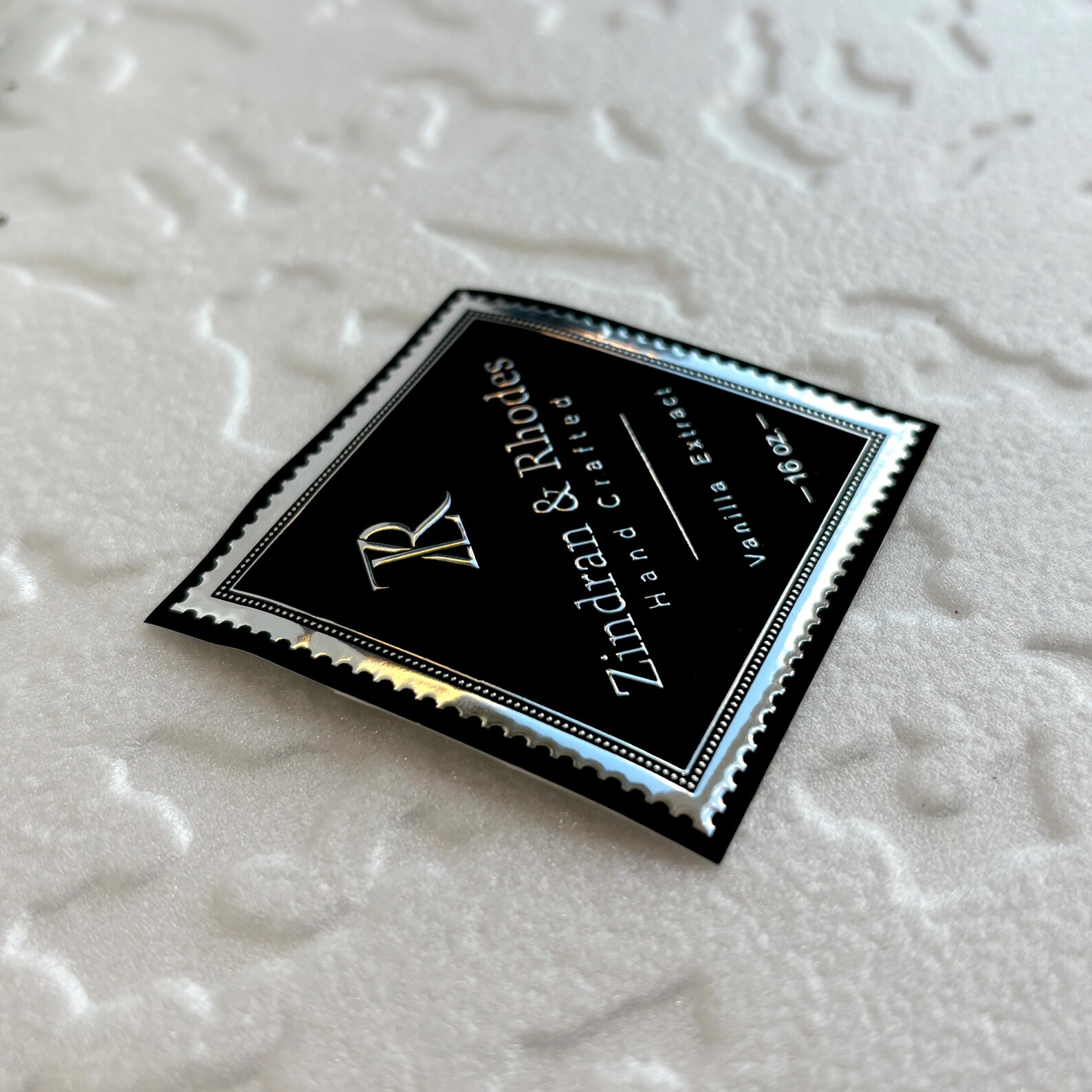Personalized Silver Foil Sticker: Custom Product Label - Etsy