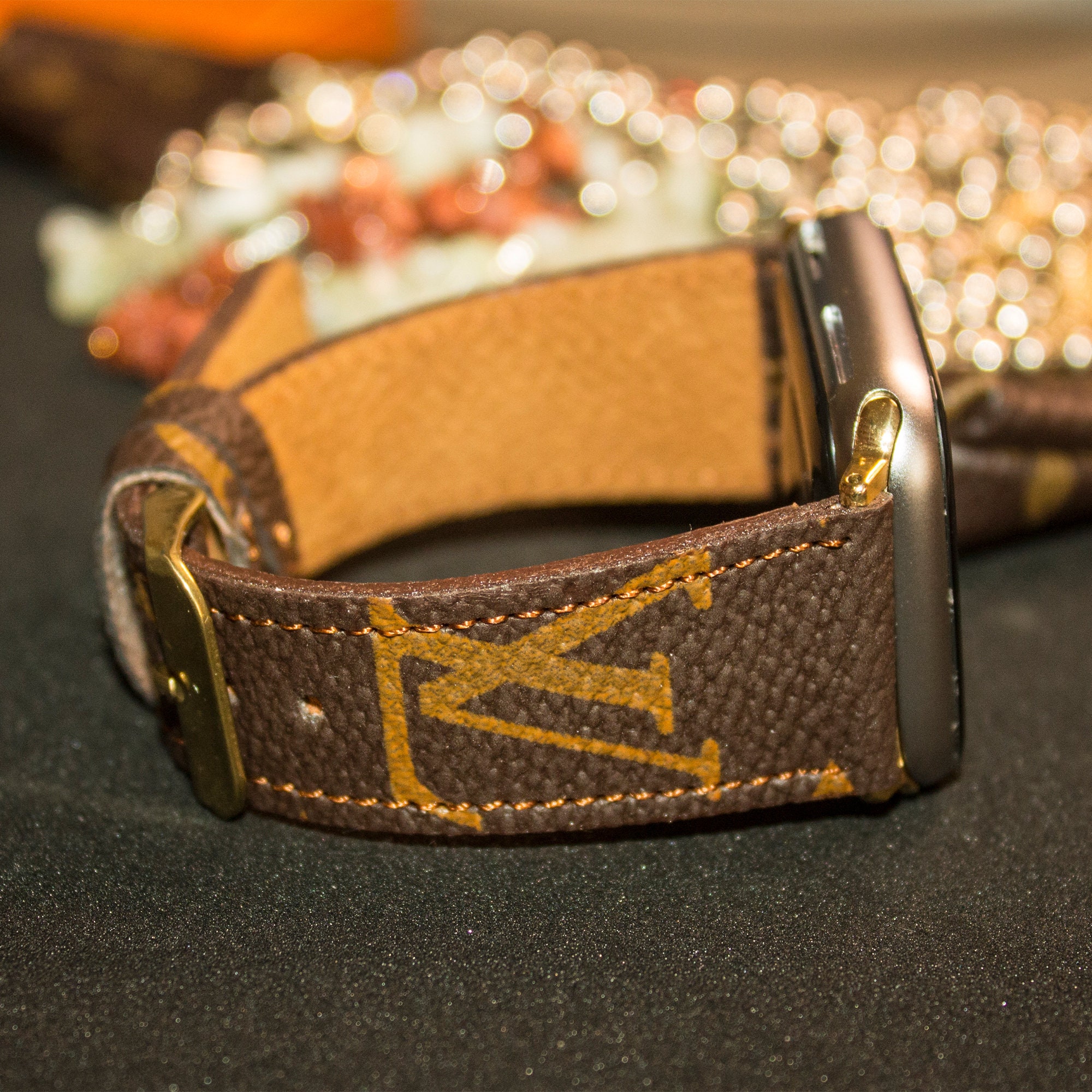 Upcycled Louis Vuitton Apple Watch Band -  UK
