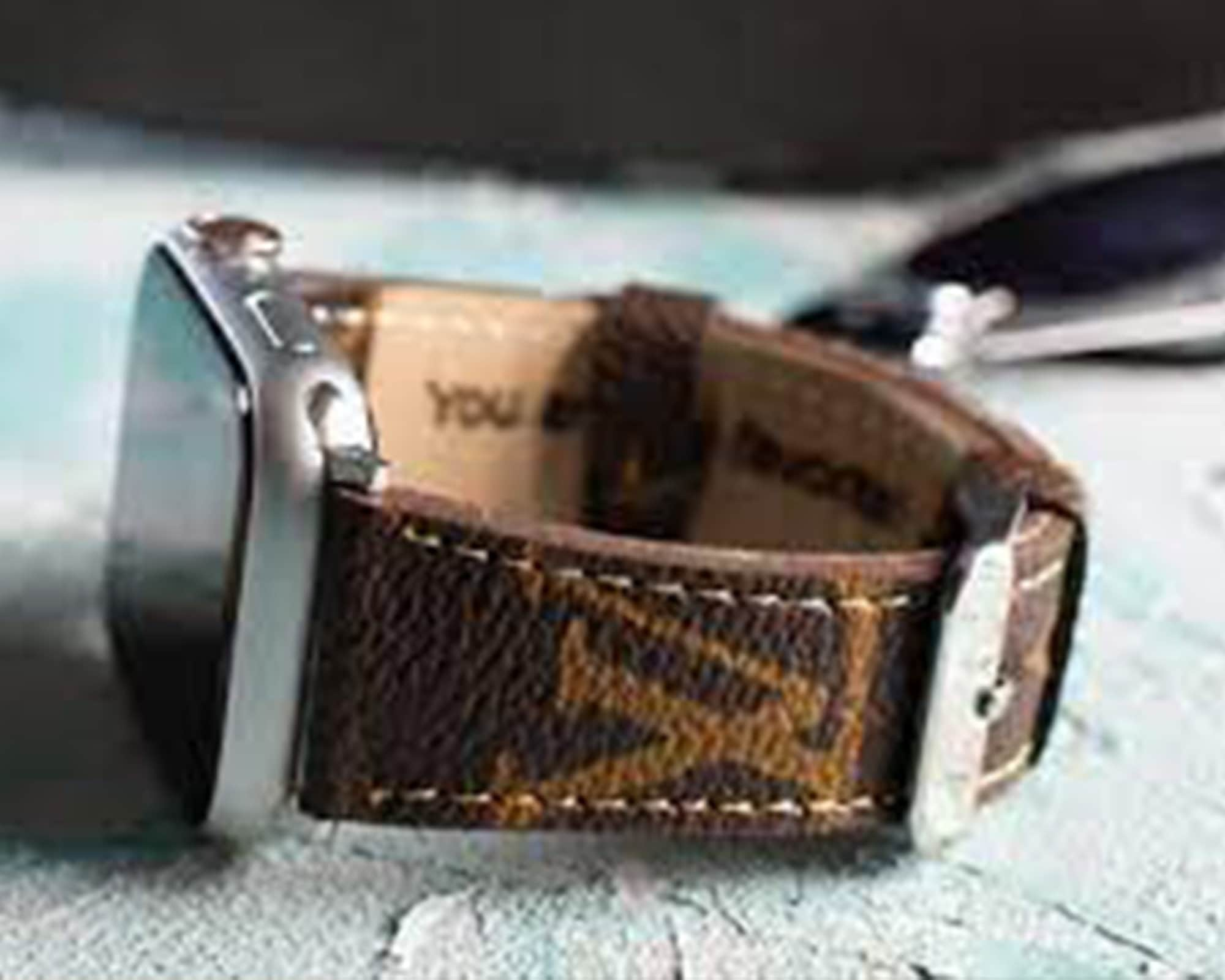 Upcycled Louis Vuitton Apple Watch Bands - Straight A Style