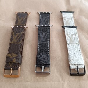 Handmade Authentic Louis Vuitton Apple Watch Band all series 8-7-6