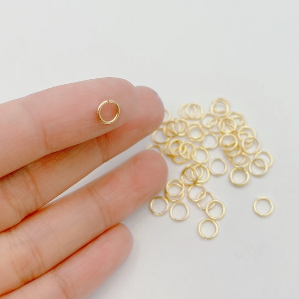 Gold Filled Open Jump Ring, Dainty O-Shaped Jump Ring for Necklace Pendant Jewelry Making Supply Component Wholesale Bulk Jump Rings, DIY007