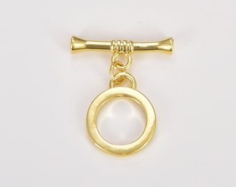 Fermoir à bascule en or, Fermoir à bascule simple et moderne, fermoir pour collier, Fermetures de bracelet fantaisie, Collier à fermoir à bascule, CL536