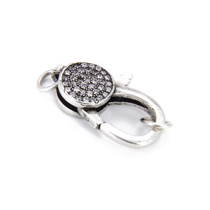 Antike Silber Karabinerverschluss, CZ Micro Pave Hummer Schnalle Drehverschlüsse für End Halskette Armband Gold gefüllt Schmuck machen, CL355