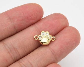 MESARCH Lot De 60 Breloques En Alliage émaillé En Forme De Patte De