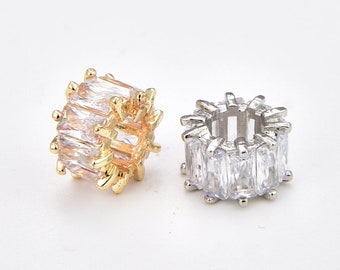Perline Heishi - disco piatto 6x3 mm - Acciaio inox 304L x20 - Perles & Co