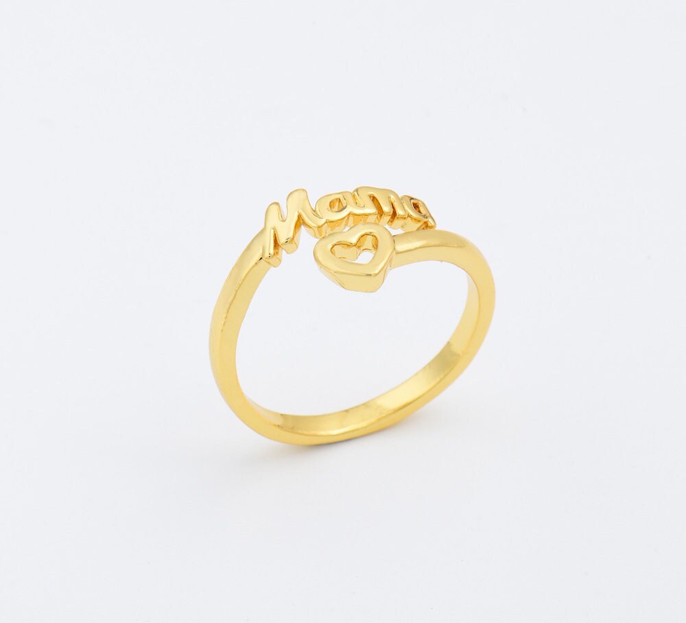 Mama Word Ring, Everyday Stacking Ring for Jewelry Making