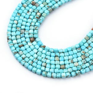 AAA Quality Turquoise Cube Box Gemstone Beads Turquoise Box Natural Gemstone Necklace Beads, Gemstone Cube Beads, Gemstone Jewelry, TUQ006