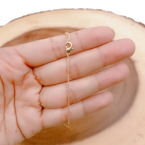 Gold Filled Thin Cable Necklace Chain, Layering Cable Chain Dainty Necklace for Pendant Charm Necklace ,Ready to wear Necklace Gift CH134