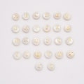 MOP Shell Pearl Initial Letter Beads Add-On Charm, MOP Alphabet Beads Necklace Pendant, Natural Shell Initial Beads Jewelry Making, BD174