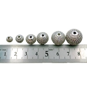 Round Ball Beads 22K Gold Filled CZ Micro Pave Round Ball Beads Shamballa Ball Beads Cubic Zirconia CZ Pave Beads up-to 14mm BD051 image 9