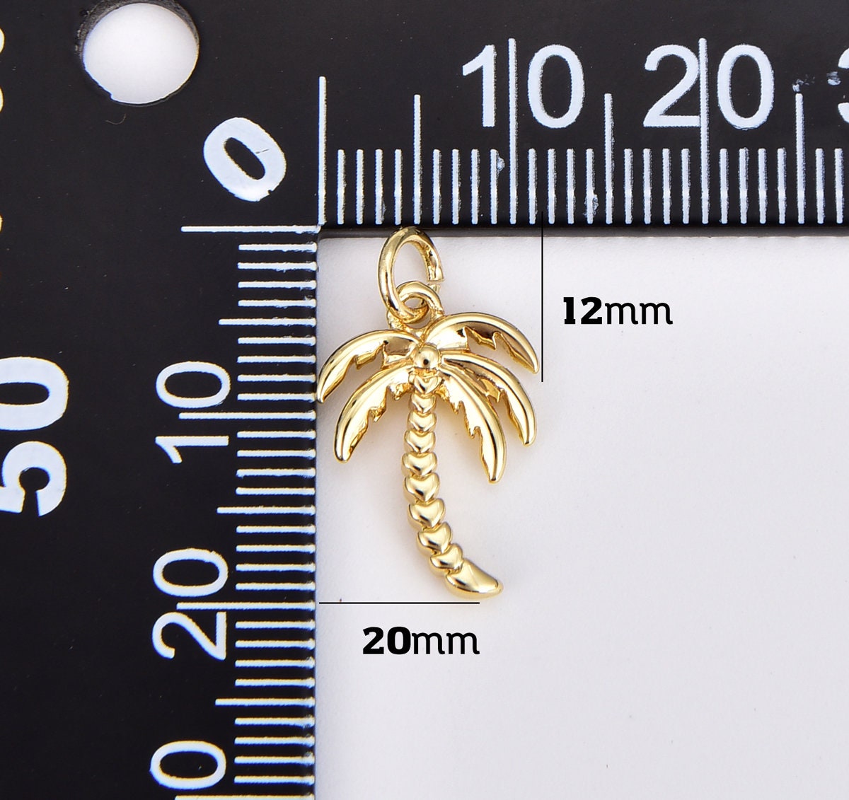 Enamel Charms 20Pcs Types Coconut Trees Palm Charms Enamle Alloy - Main Image