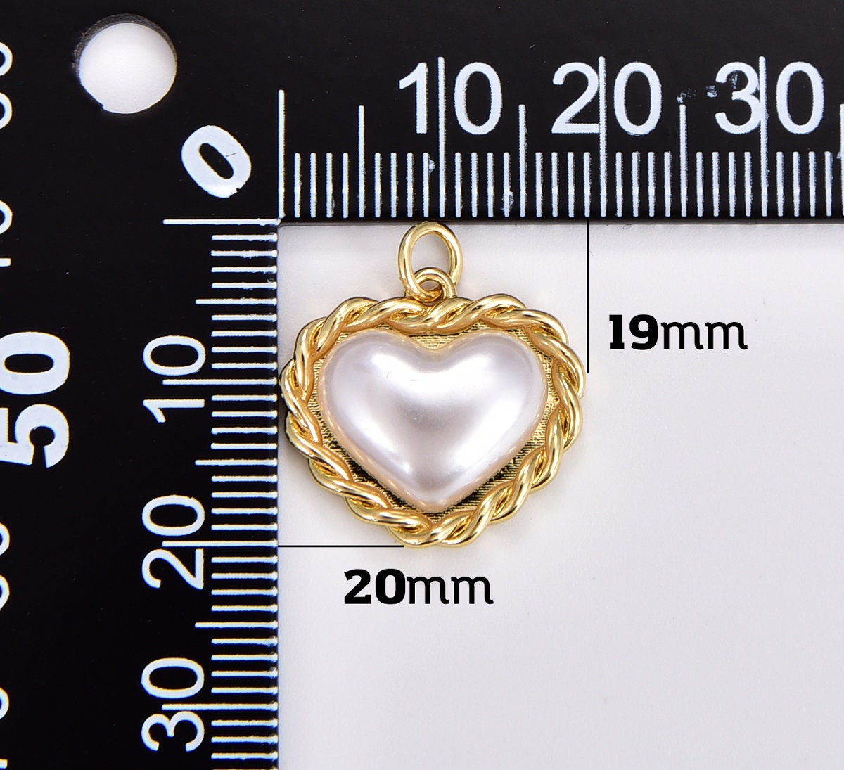 White Opal Heart Charm, Gold Sunburst Heart Pendant, Love