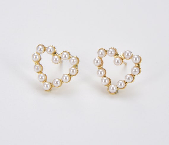 Orecchini unici a forma di cuore in oro - Italia