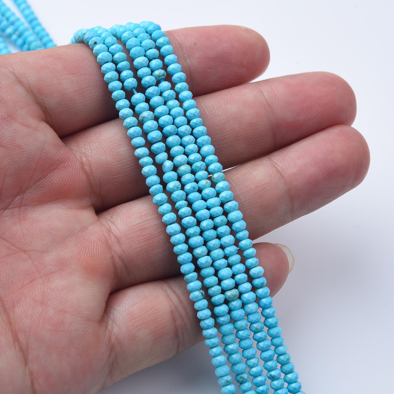 Sleeping Beauty Turquoise beads | Ratna Sagar Jewels