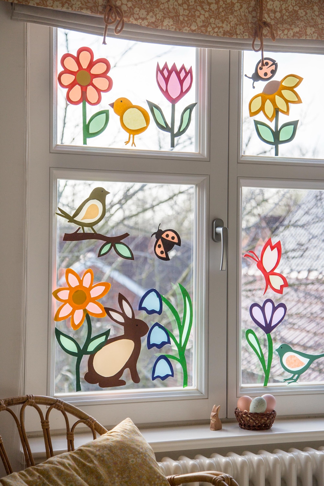 Spring Window Decoration Template as a PDF Download – Creative Craft ...