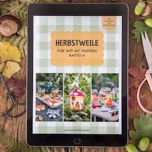 Herbstweile kreatives Bastelbuch für Familien und Kinder mit Vorlagen zum Ausdrucken