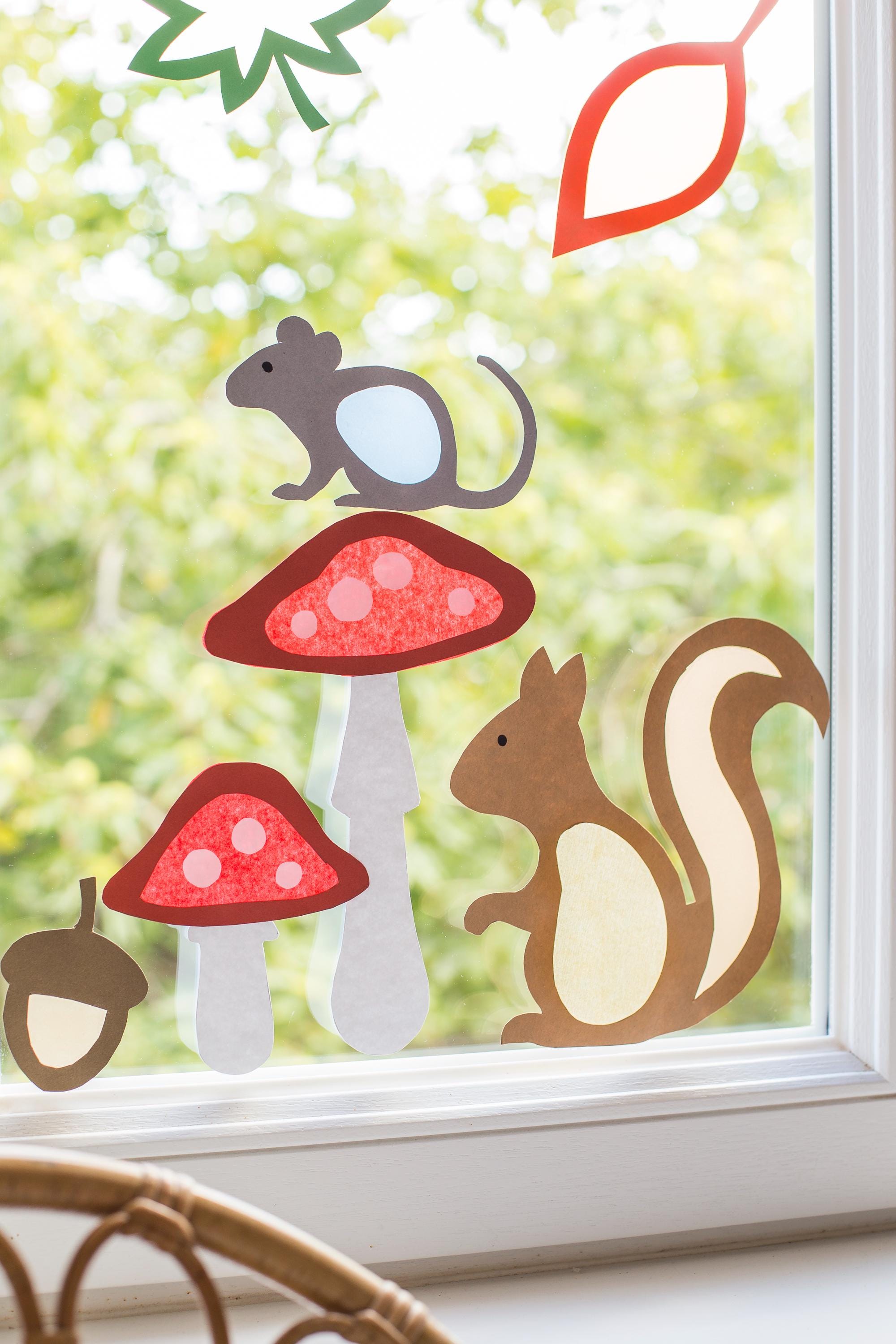 Herbstliche-Fensterbilder Vorlage als PDF-Download – Kreative