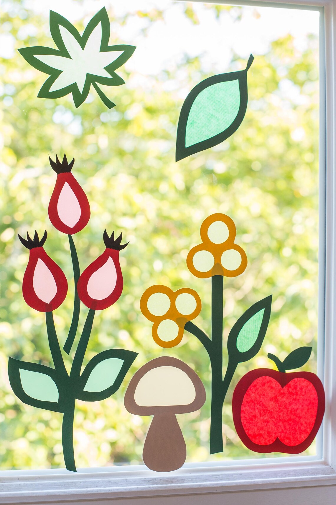 Herbstliche-Fensterbilder Vorlage als PDF-Download – Kreative