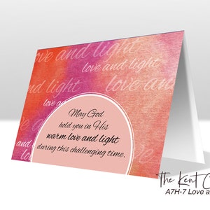 Encouragement Card - &quot;Love and Light&quot;
