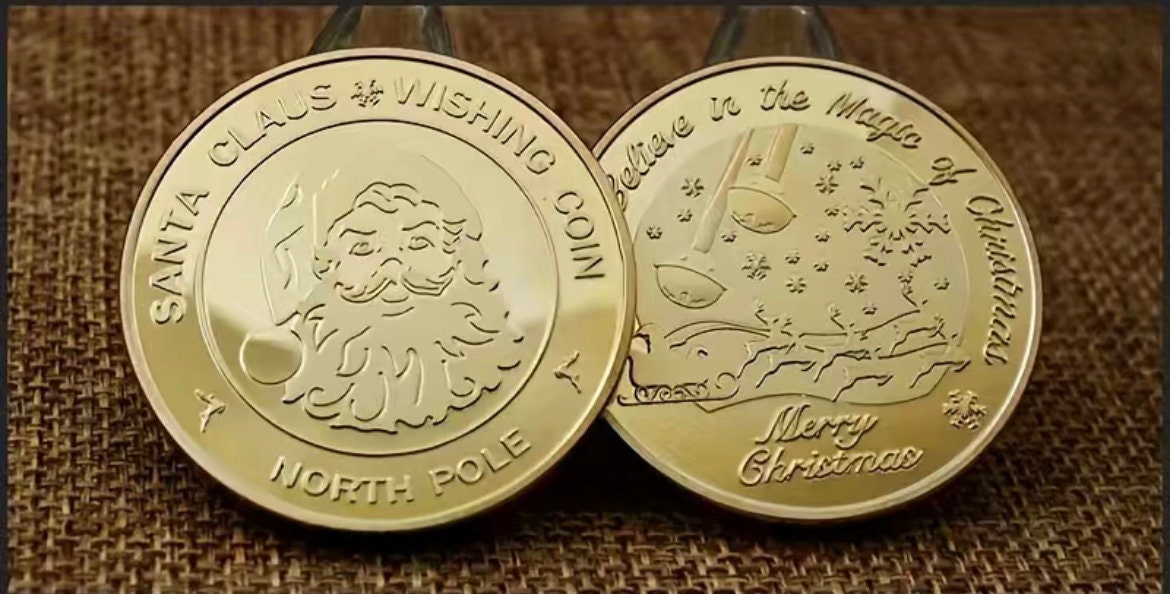 Santa Coins - Etsy