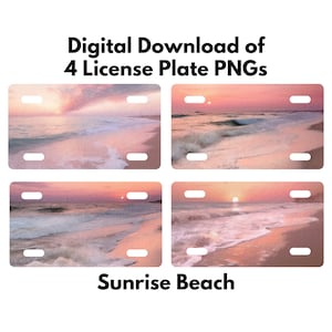 Beach License Plates, License Plate PNG Beach,  License Plate PNG Designs, License Plate Sublimation Designs