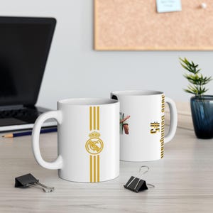 Real Madrid Fan Essential: Jude Bellingham Jersey Mug in 11 oz/15 oz Ceramic