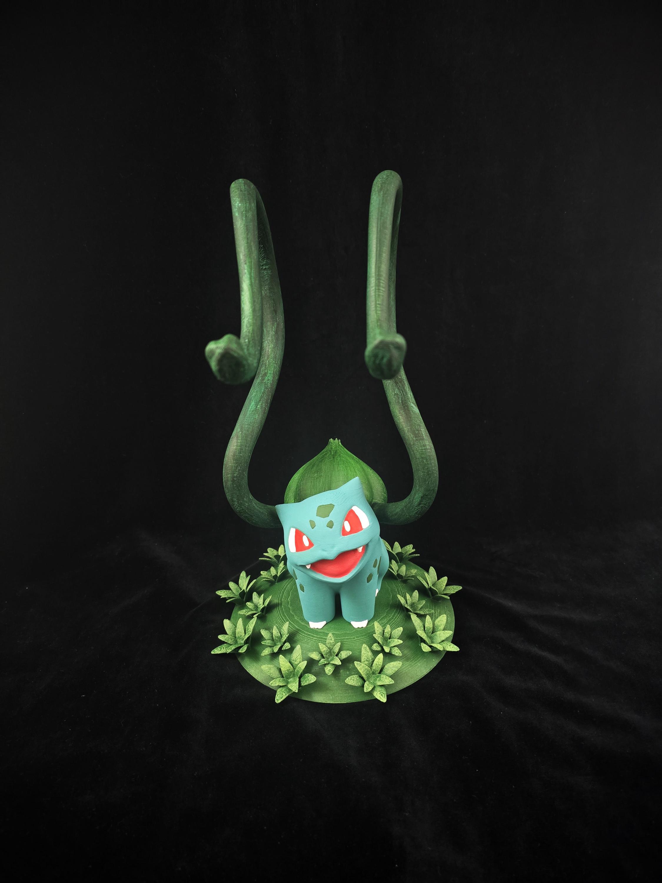 Bulbasaur Headphone Stand, Hand Painted Pokemon Decoration, Pokemon ...