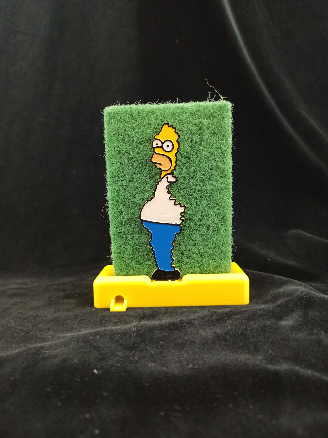 Homer Simpson Sponge Holder Hand Painted Etsy