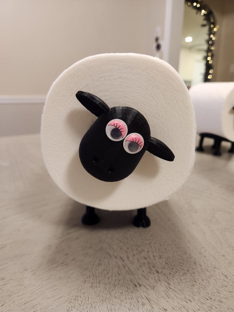 Shaun the Sheep Toilet Paper Holder Cute Washroom Decor image 2