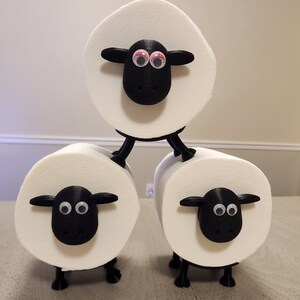 Shaun the Sheep Toilet Paper Holder Cute Washroom Decor image 1