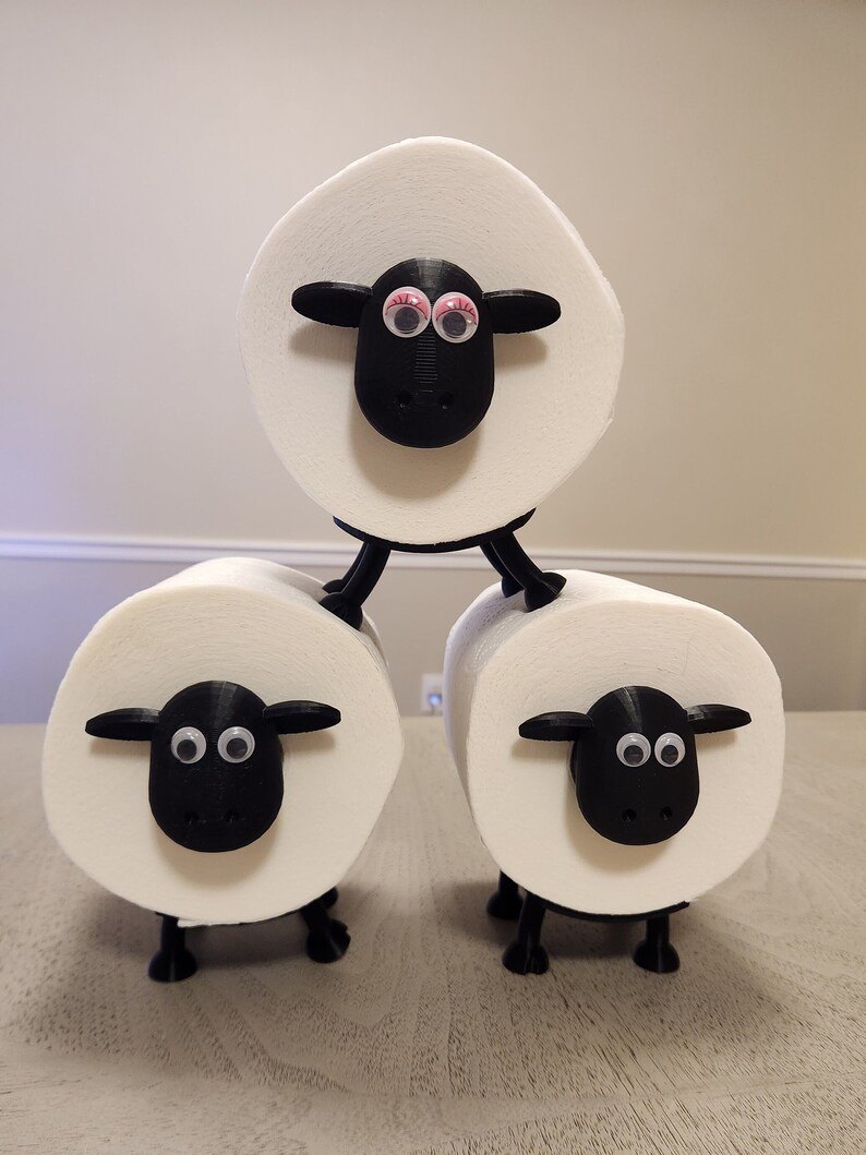 Shaun the Sheep Toilet Paper Holder Cute Washroom Decor Etsy
