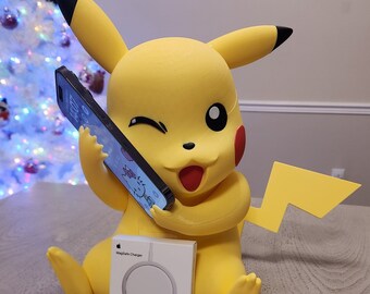 Pikachu Wireless Charger with Official Apple MagSafe Charger!