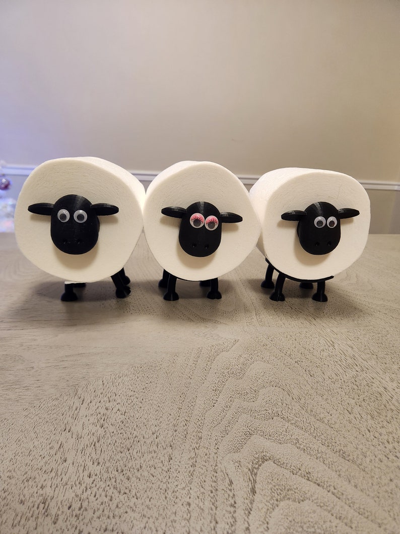 Shaun the Sheep Toilet Paper Holder Cute Washroom Decor image 3