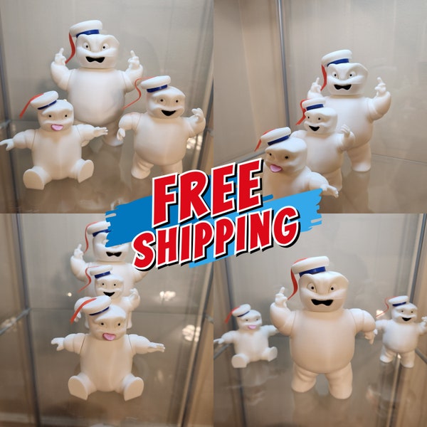 Articulating Ghostbusters Mini Stay Puft Marshmallow Man Minions! Set of 3