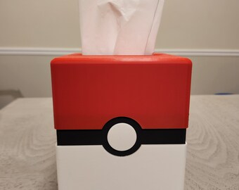 Pokeball Themed Tissue Box Holder - Home Decor