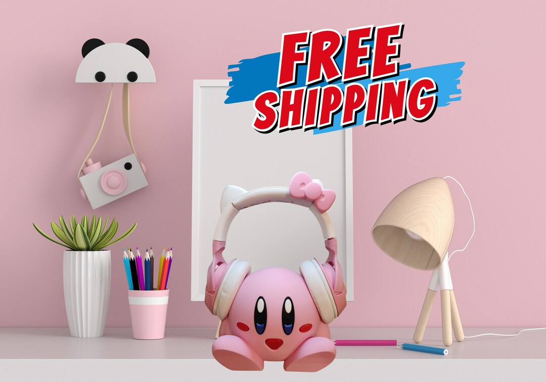 Cute Kirby Headphone Holder Etsy