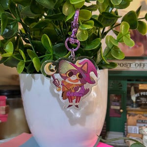 The Wizard Cat Acrylic Charm | Cute Cat Keychains