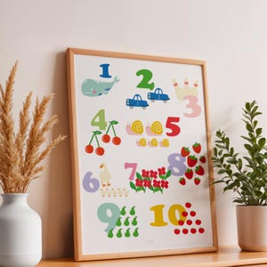 Numéraire coloré et ludique pour enfant