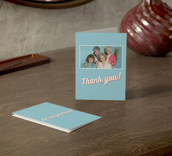 Golden Girls Greeting Cards, Thank You Notes, (1, 10, or 30 pcs)