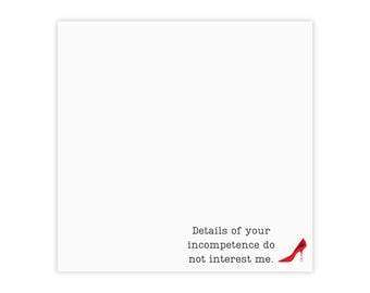 Devil Wears Prada Sticky Notes, Funny Note Pad