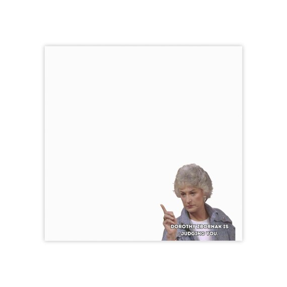 Golden Girls Note Pad, Dorothy Zbornak, Post-it® Note Pads
