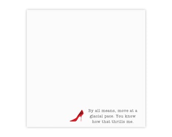 The Devil Wears Prada Sticky Notes, Glacial Pace Notepad, Miranda Priestly Notes