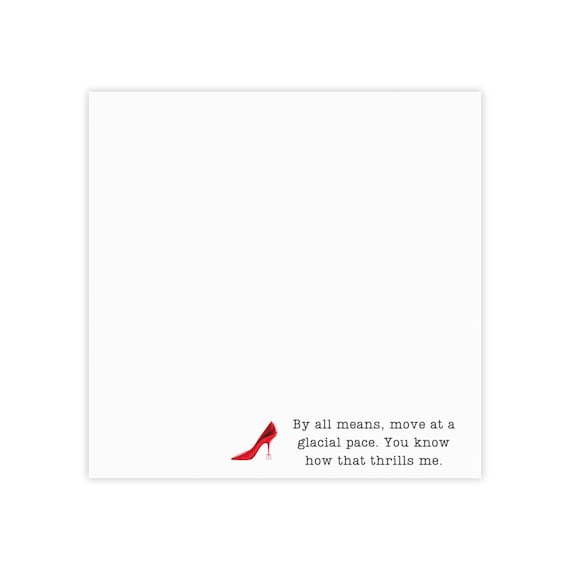 The Devil Wears Prada Sticky Notes, Glacial Pace Notepad, Miranda Priestly Notes, Post-it® Note Pads