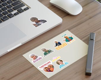 Golden Girls Sticker Sheet: Sassy Quotes, Water-Resistant Vinyl