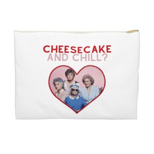 Cheesecake and Chill Schminktasche, Accessoire Beutel, Golden Girls Tasche