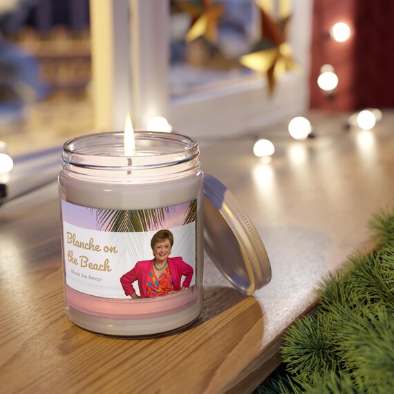 Blanche on the Beach Candle, Golden Girls Candle, Sea Breeze Scent, 9oz Soy Wax Blend