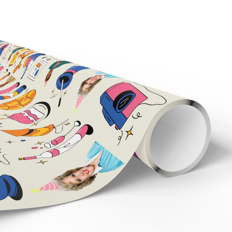 The Golden Girls Birthday Wrapping Paper: Retro TV Gift Wrap image 5